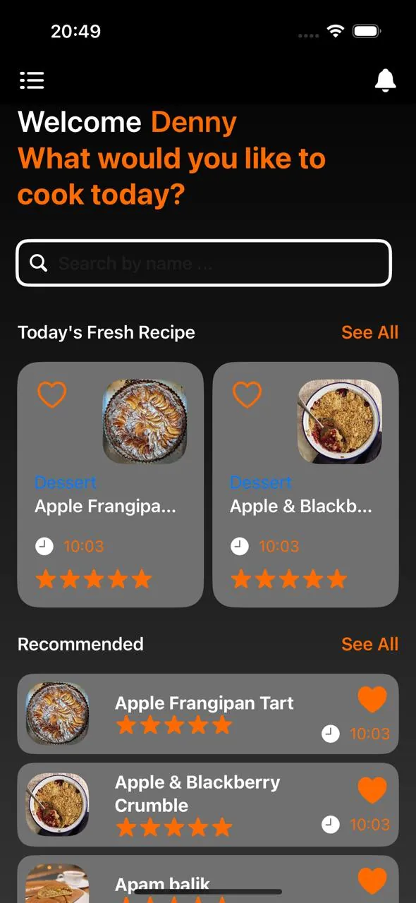 Food App — Swift, SwiftUI, Combine mobil ilovasi, muallif A'zamjon Abdumuxtorov